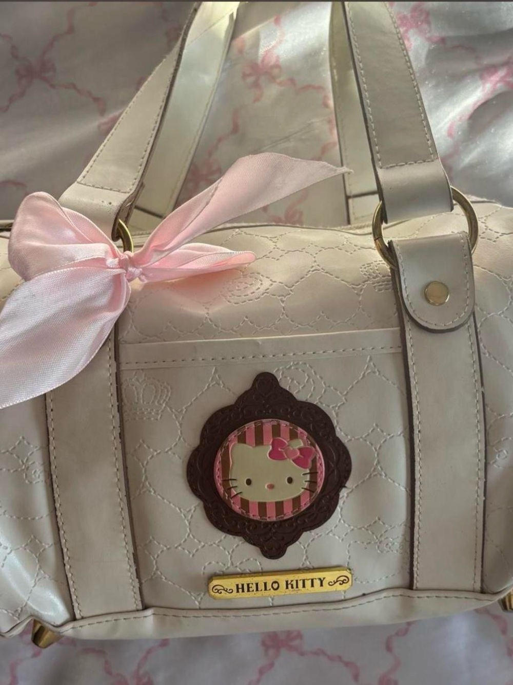 Hello Kitty Cream Hand Bag